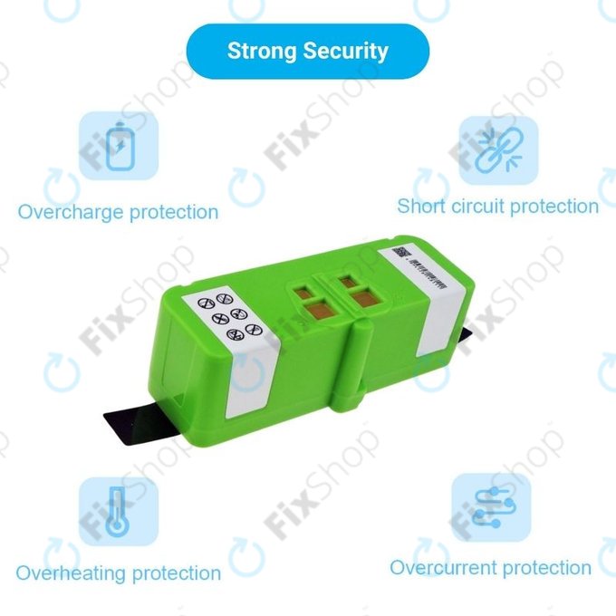 Μπαταρία για iRobot Roomba 600, 800, 900-series, 4502233, 4374392, 2130LI, 14.4V, 5200mAh, HQ