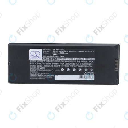 Μπαταρία για MacBook 13", Τέλη 2006 – Τέλη 2007,A1181, A1185, 5000mAh, HQ