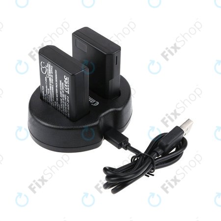 2 baterie z ładowarką doNikon Coolpix P7000, P7700, D3100, D3200, D5100, 1030mAh, Li-Ion, 7.4V, EN-EL14, HQ