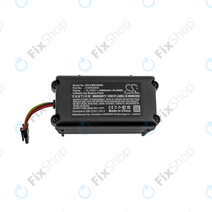 Μπαταρία για Cecotec Conga 1290, 1390, 1490, 1590, CONG0003, 14.4V, 3000mAh, HQ