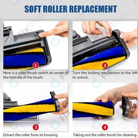 Κεφαλή Δαπέδου με Πράσινο Φως LED για Dyson V12 | Πράσινο | Green Light