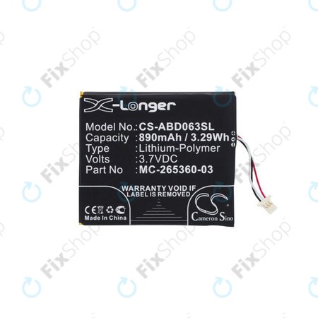Battery για Amazon Kindle 7th | 8th | 499 | 558 | X | MC-265360-03 | 58-000083 | 890mAh | HQ