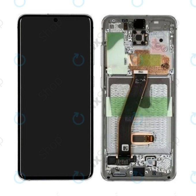 LCD Display Assembly για Samsung S20 | G980F | GH82-22123B | GH82-22131B | Cloud White | Service Pack