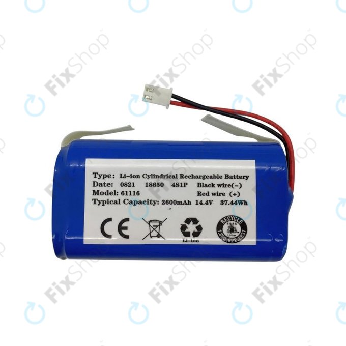 Μπαταρία για Shark Clean RV2600WA, RV2600WD, RV2600WS, RVBAT850, 14.8V, 2600mAh