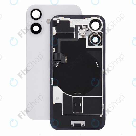 Γυαλί πίσω περιβλήματος για iPhone 16, White, Pulled A