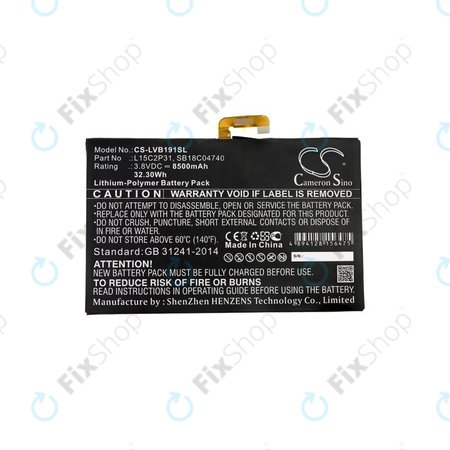 Μπαταρία για Lenovo Yoga Book, L15C2P31, SB18C04740, 8500mAh, HQ