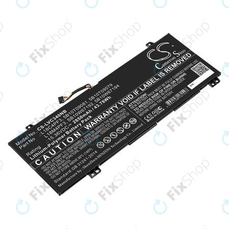 Μπαταρία για Lenovo Ideapad C340, Ideapad Flex, 2850mAh, Li-Pol, 15.36V, L18C4PF3, HQ