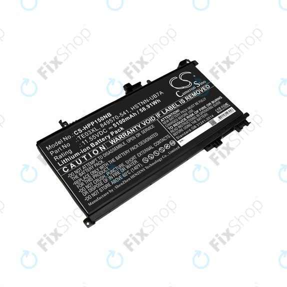 Μπαταρία για HP Omen 15, Pavilion 15, WASD 15, 5100mAh, Li-Ion, 11.55V, TE03XL, HQ