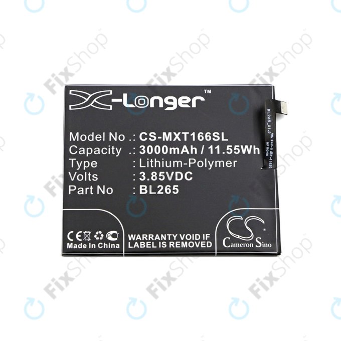 Μπαταρία για Motorola Moto M XT1663, BL265, 3000mAh, HQ