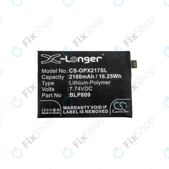 Μπαταρία για Realme Q2 Pro RMX2173, GT Master 5G RMX3363, BLP809, 2100mAh, HQ