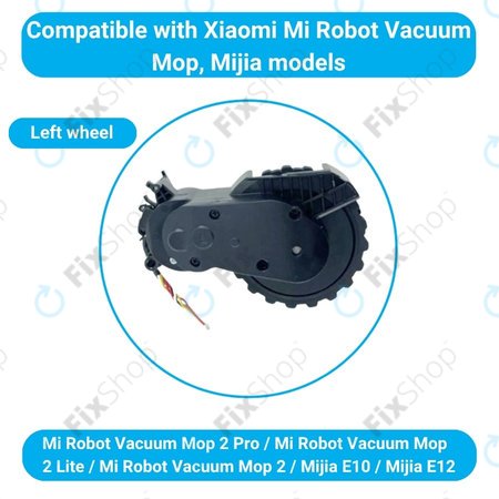 Τροχός με Κινητήρα (Αριστερός) για Xiaomi Mijia E10 | E12 | Mi Robot Vacuum Mop 2 Lite | 2 Pro | Μαύρο | Black
