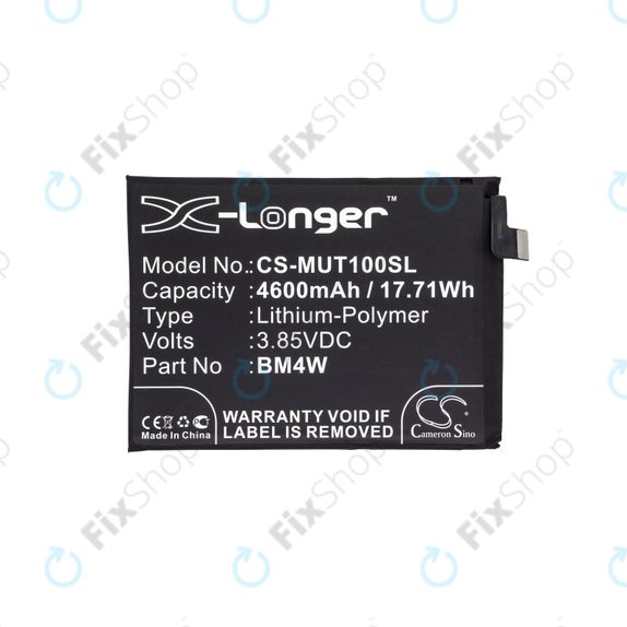 Μπαταρία για Xiaomi Mi 10T Lite 5G, 4600mAh, Li-Pol, 3.85 V, BM4W, HQ