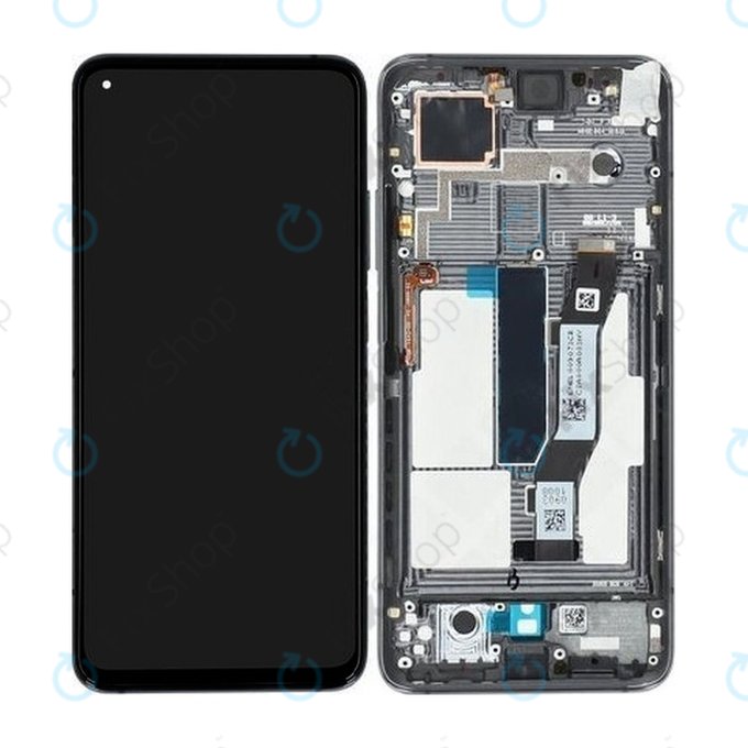 Συγκρότημα οθόνης για Xiaomi Mi 10T 5G, Mi 10T Pro 5G, Cosmic Black, Service Pack