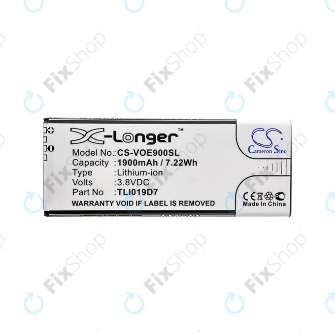 Μπαταρία για Alcatel 1 Dual Sim, TCL 5033, Vodafone VFD, Telstra, 1900mAh, Li-Ion, 3.8V, TLI019D7, HQ