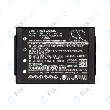 Μπαταρία για HBC Linus 6, Spectrum 1, 2, A, B, 2000mAh, Ni-MH, 6V, BA225000, HQ