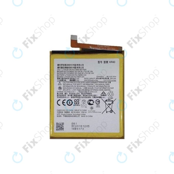 Μπαταρία για Motorola One Vision, KR40, 3500mAh