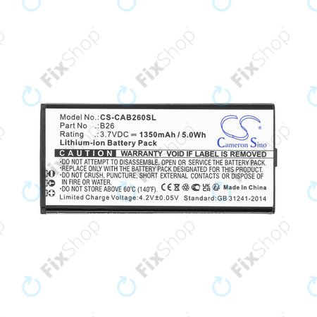 Μπαταρία για Cat B26, 1350mAh, Li-Ion, 3.7V, B26, HQ