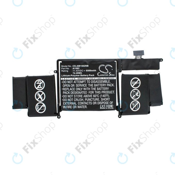 Μπαταρία για MacBook Pro 13", Αρχές 2015, A1502, A1582, 6500mAh, HQ