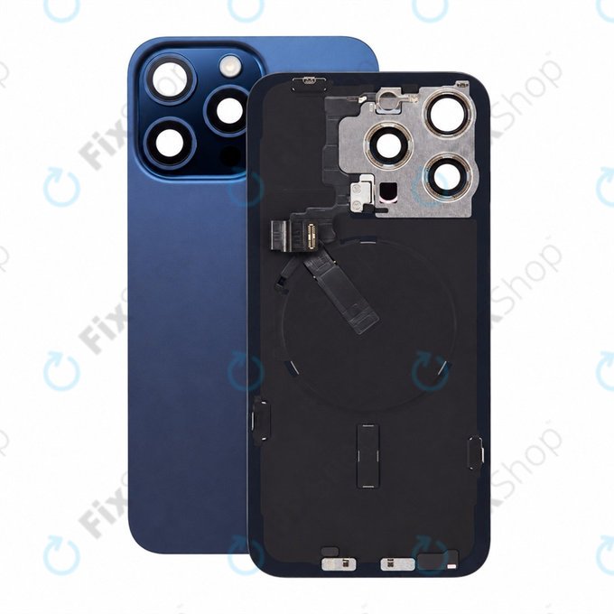 Γυαλί πίσω περιβλήματος για iPhone 15 Pro Max, Blue Titanium, Pulled A