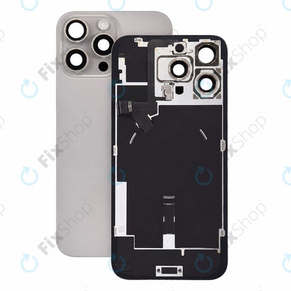 Γυαλί πίσω περιβλήματος για iPhone 16 Pro Max, Natural Titanium, Pulled A