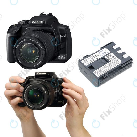 Μπαταρία για Canon EOS 350D, 400D, PowerShot S30, S60, S80, 600mAh, Li-Ion, 7.4V, NB-2LH, HQ