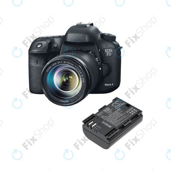 Μπαταρία για Canon EOS 60D, 5D Mk II, 7D, 1800mAh, Li-Ion, 7.4V, LP-E6, HQ