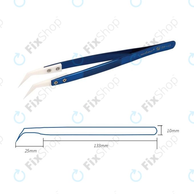 Λαβίδα Κεραμική Θερμοανθεκτική Ακριβείας με Κυρτή Μύτη για Mechanic CF-17