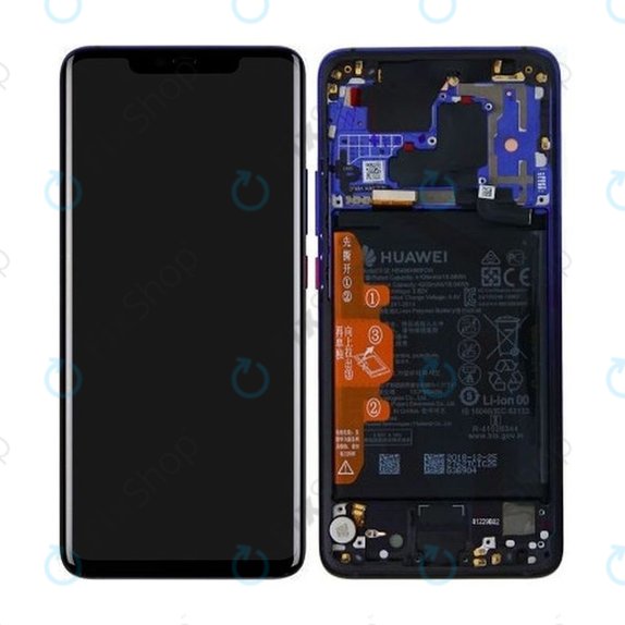 Συγκρότημα οθόνης με μπαταρία για Huawei Mate 20 Pro, 02352GGC, Twilight, Service Pack