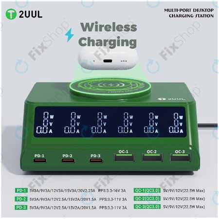 Επιτραπέζιος φορτιστής πολλαπλών θυρών, 2UUL PC11