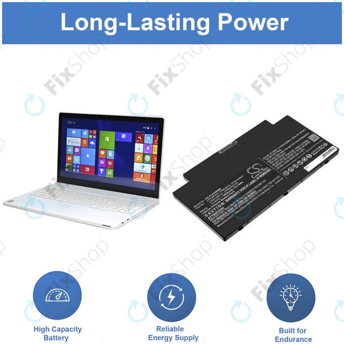 Μπαταρία για Fujitsu Lifebook AH77, A556, A3510, U536, 4050mAh, Li-Pol, 10.8V, CP641484-01, HQ
