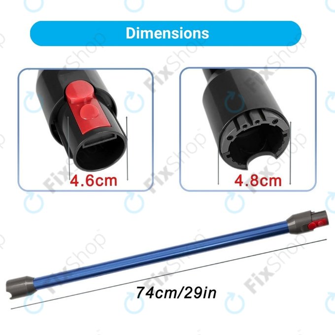 Σωλήνας Αναρρόφησης για Dyson V12 | Μπλε | Blue