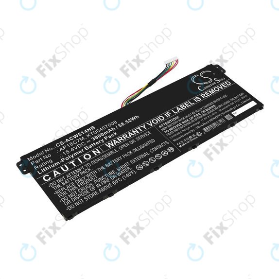 Μπαταρία για Acer ConceptD 3, Spin 5, Swift 3, 5, X, Travelmate Spin P4, 3800mAh, Li-Pol, 15.4V, AP18C7M, HQ