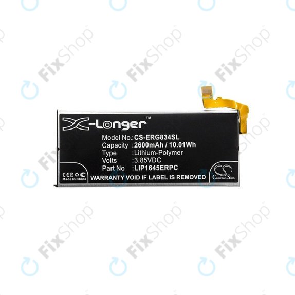 Μπαταρία για Sony Xperia XZ1 G8341, 2600mAh, Li-Pol, 3.85 V, LIP1645ERPC, HQ