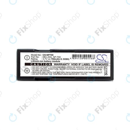 Μπαταρία για Minolta Dg-X50-K, Pentax Optio Z10, Samsung L77, Sanyo, 700mAh, Li-Ion, 3.7V, NP-700, HQ