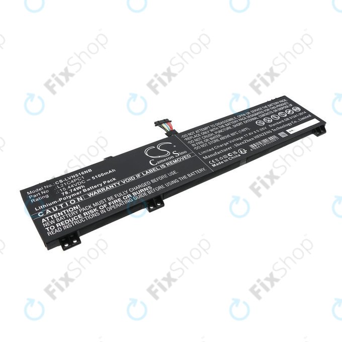 Μπαταρία για Lenovo Legion 5 15ARH7H, 82RD0002SB, 5100mAh, Li-Pol, 15.44V, L21C4PC1, HQ