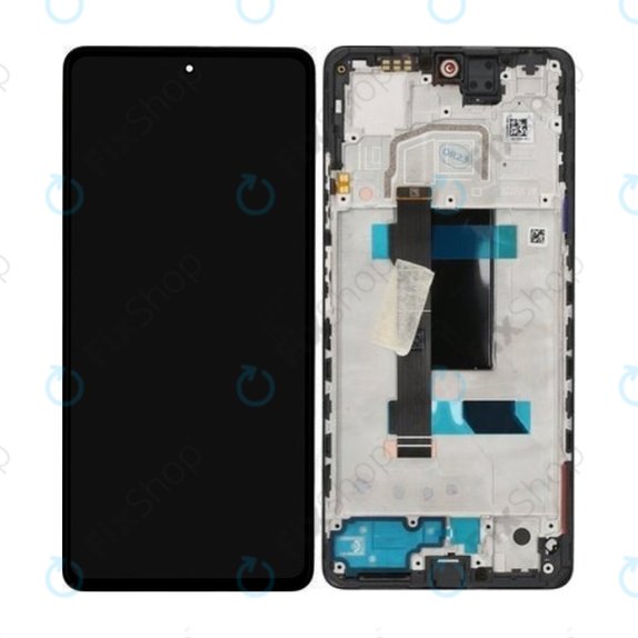 Συγκρότημα οθόνης για Xiaomi Redmi Note 12 Pro 5G, Midnight Black, Service Pack