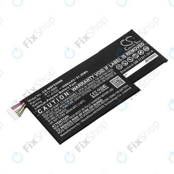 Μπαταρία για MSI GF63, MSI GF75, MSI GS63, 4500mAh, Li-Pol, 11.4V, BTY-M6K, HQ