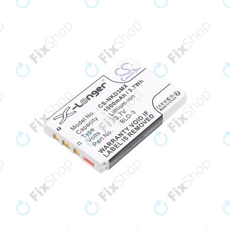 Μπαταρία για Nokia 7250i, 6610, 6585, 6560, 6200, 6220, 1000mAh, Li-Ion, 3.7V, BLD-3, HQ