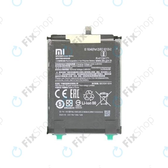 Μπαταρία για Xiaomi Redmi Note 8 Pro, BM4J, 4500mAh, 46BM4JA030H8, Service Pack