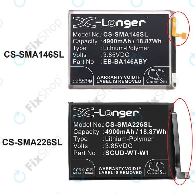 Μπαταρία για Samsung A22 5G A226B, 4900mAh, Li-Pol, 3.85 V, SCUD-WT-W1, HQ