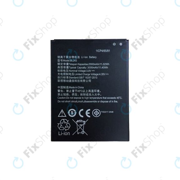 Μπαταρία για Lenovo A7000, BL243, 3000mAh