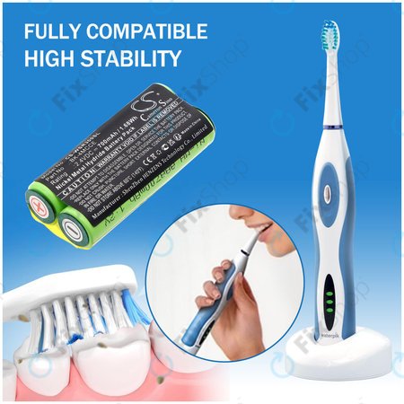 Μπαταρία για Waterpik 900 Sonic Toothbrush, Sensonic Plus Sr-3000, 700mAh, Ni-MH, 2.4V, BK-4MCCE, HQ
