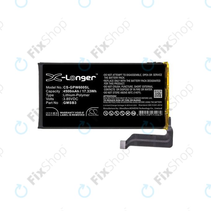 Μπαταρία για Google Pixel 6, GMSB3, 4500mAh, HQ