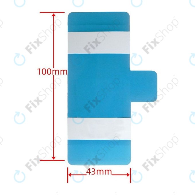 Αυτοκόλλητη Ταινία Μπαταρίας Universal | 43 x 100mm | Service Pack