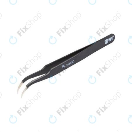 Μεταλλική Αντιστατική Λαβίδα με Κυρτή Μύτη (117mm) για Best B-205ESD