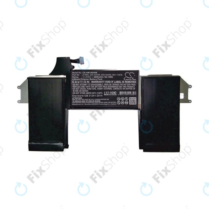 Μπαταρία για MacBook Air 13", Τέλη 2018 – Μέσα 2019, A1932, A2179, 2020, A1965, 4800mAh, HQ