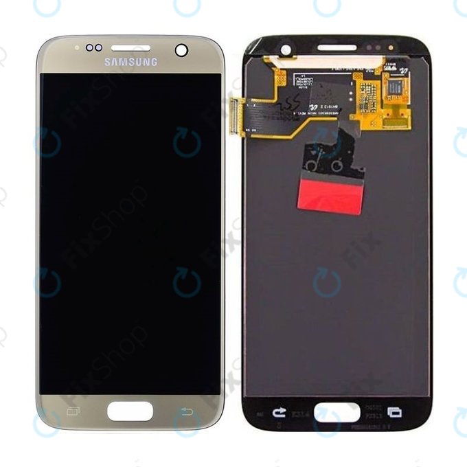 LCD Display με Touch Screen για Samsung S7 G930F | GH97-18523C | GH97-18761C | GH97-18757C | Gold | Service Pack