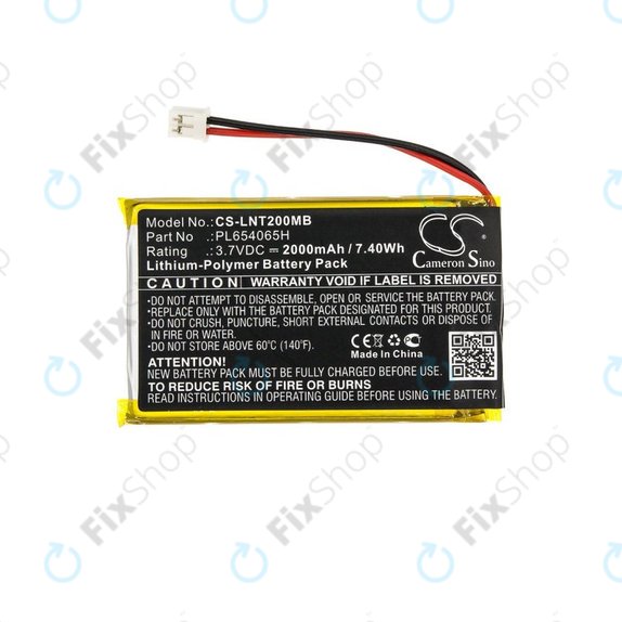 Μπαταρία για Luvion Prestige Touch 2, 2000mAh, Li-Pol, 3.7V, PL654065H, HQ
