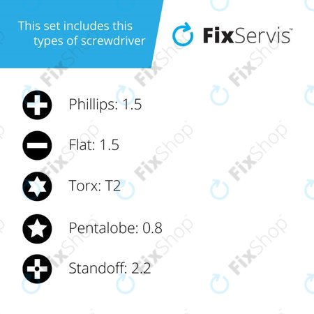 Φορητό Κατσαβίδι Ακριβείας 6in1 από Ατσάλι Βαναδίου για Nanch