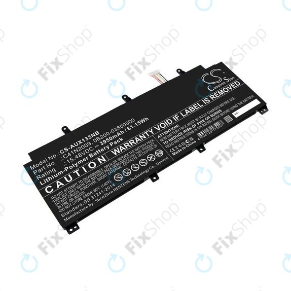Μπαταρία για Asus ROG Flow X13 GV301QE-K6008, 3950mAh, Li-Pol, 15.48V, C41N2009, HQ
